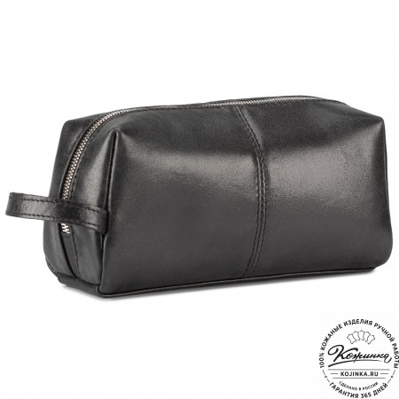 Кожаный несессер "Гремлин" (чёрный)
