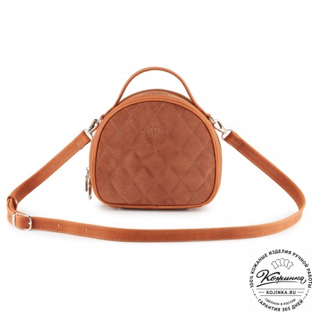 Женская кожаная сумка "Селин" (терракот)