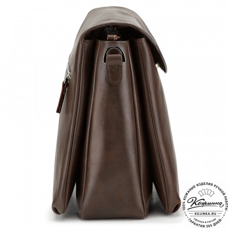 Кожаная женская сумка "Кейт" (коричневая)