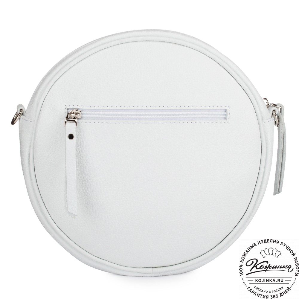 Женская кожаная сумка "Дарья" (белая)