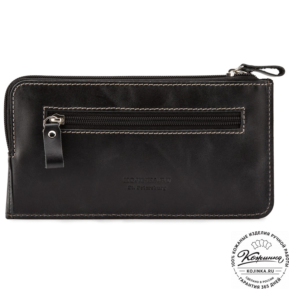 Кожаный клатч "Австрия" (чёрный) 