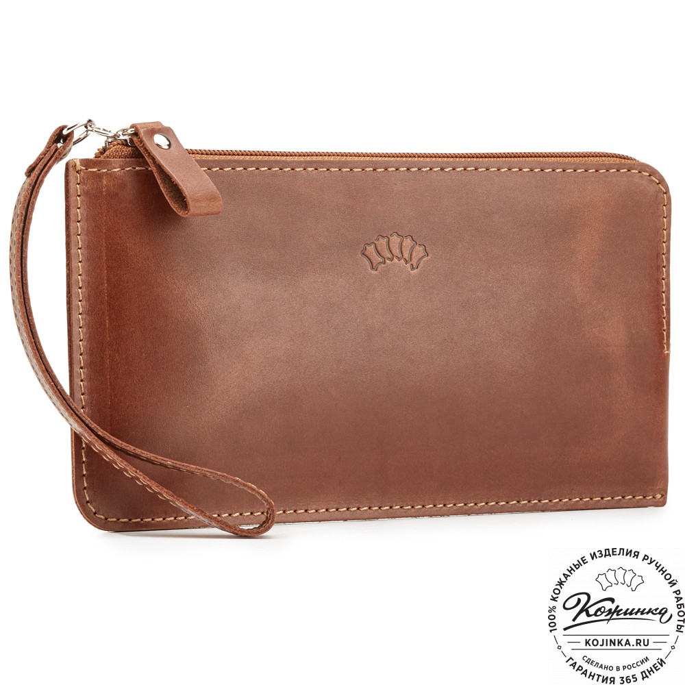 Кожаный клатч "Австрия" (коричневый) 