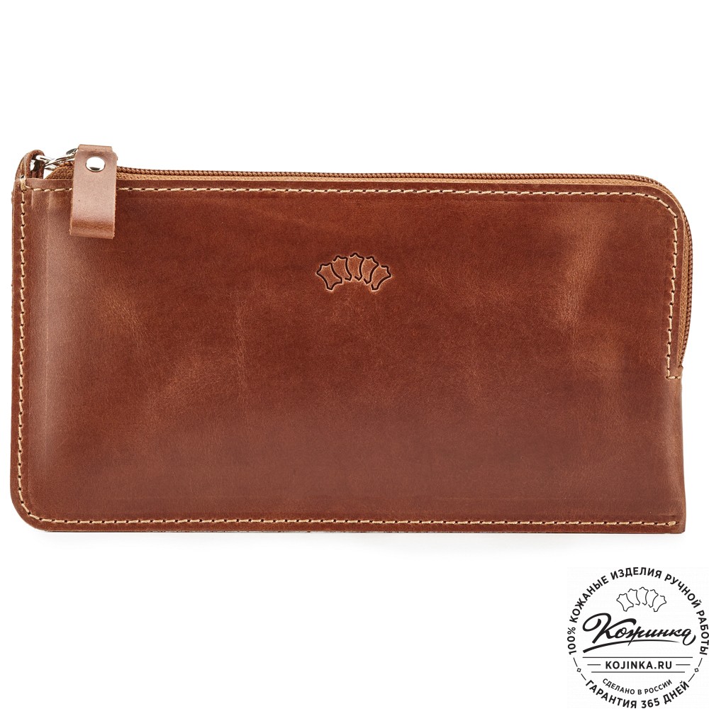 Кожаный клатч "Австрия" (коричневый) 