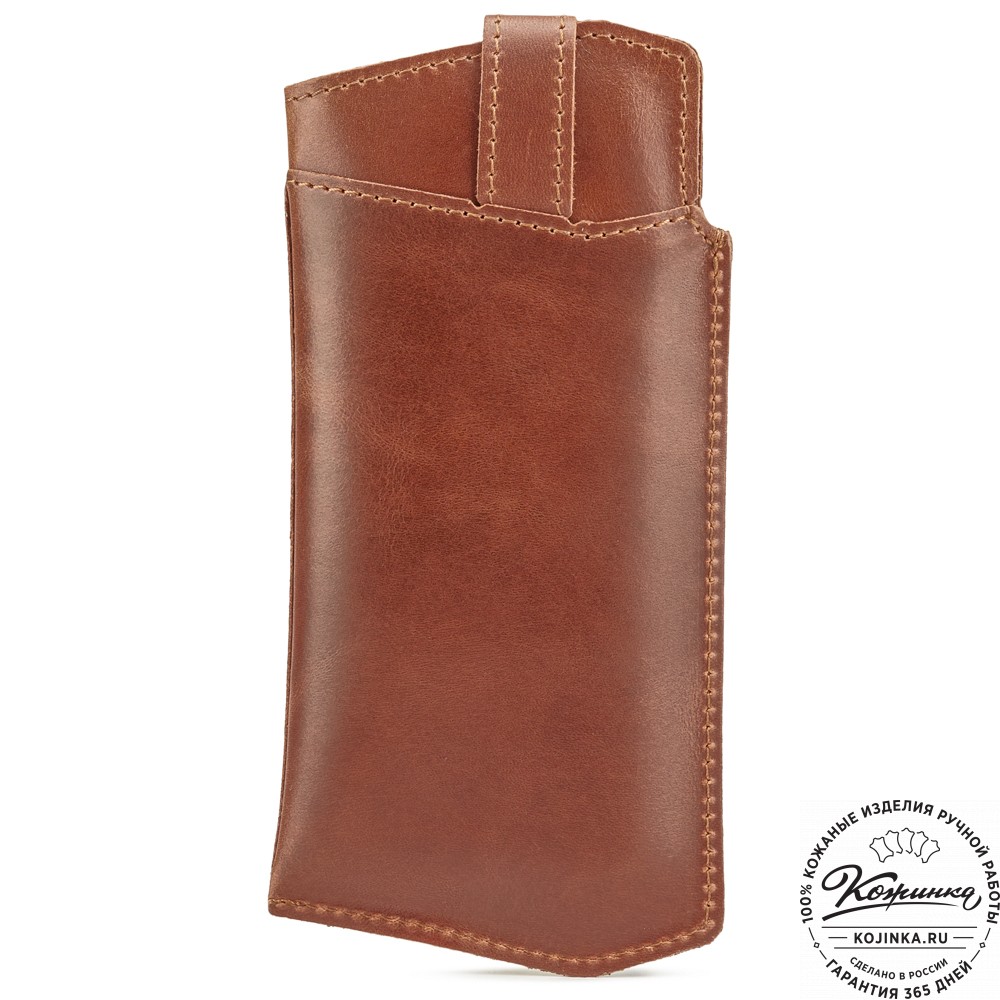 Кожаный футляр для очков "Египет" (коричневый)