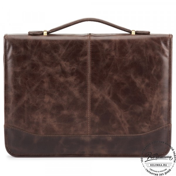 Папка для документов "Атташе" (тёмно-коричневый антик). фото 1