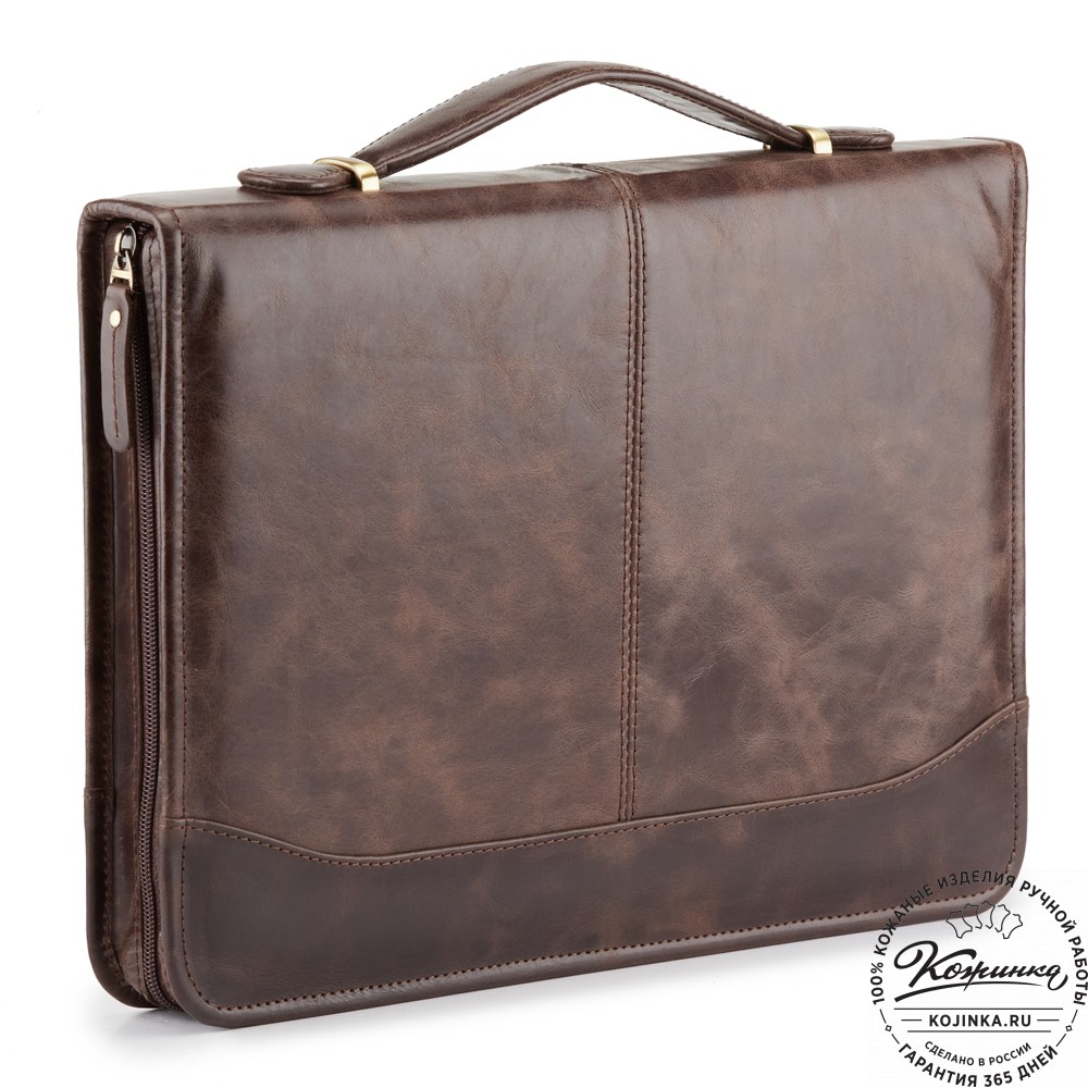 Папка для документов "Атташе" (тёмно-коричневый антик)