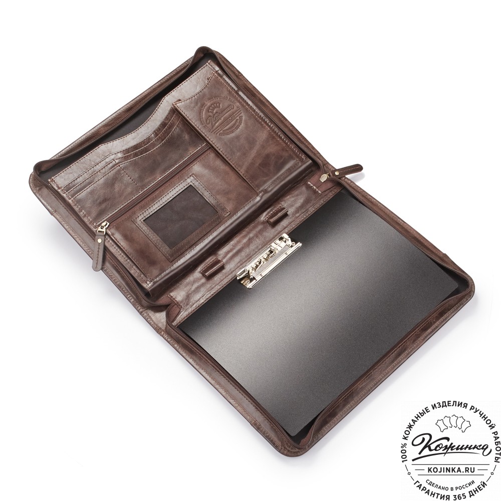 Папка для документов "Атташе" (тёмно-коричневый антик)