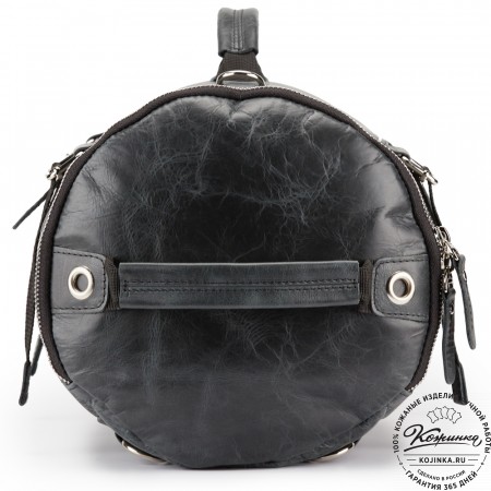 Кожаная сумка-трансформер "Скаут" (черный антик)