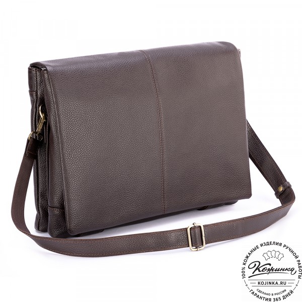 Кожаная сумка "Бавария" (коричневая). фото 1