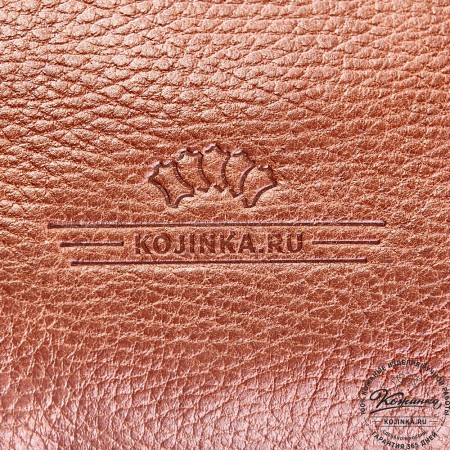 Кожаная сумка-рюкзак "Бигмэн" (светло-коричневая)