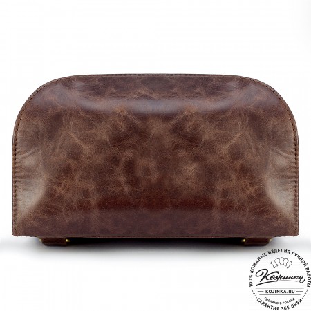 Женский кожаный рюкзак "Ассоль" (тёмно-коричневый антик)