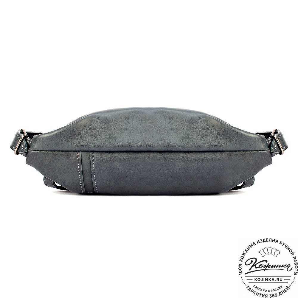 Женский кожаный рюкзак "Салоники" (серый)