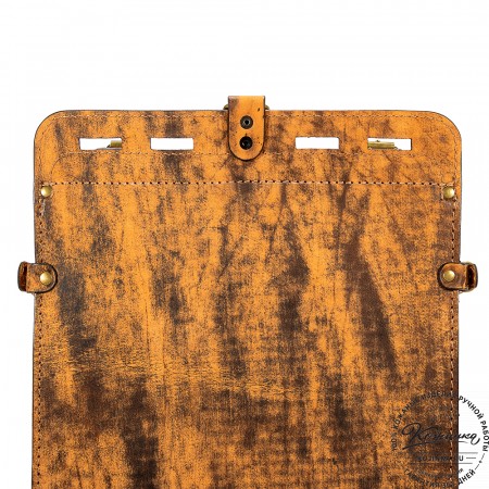 Мужской кожаный рюкзак "Легион" (старение рыжее)