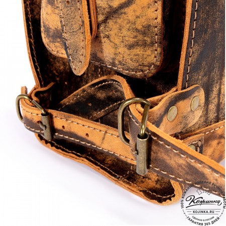 Кожаный ранец "Максимус 3" (старение)