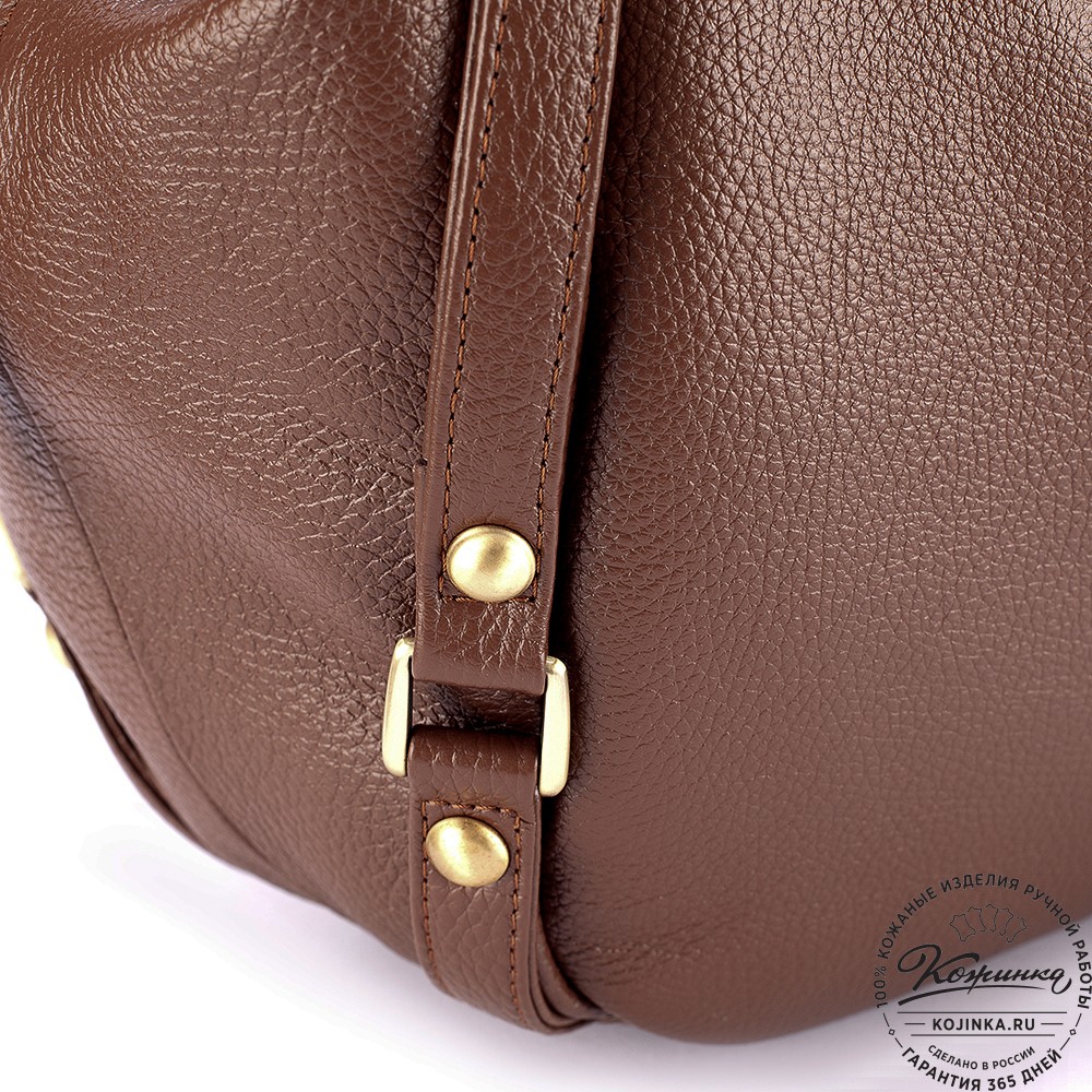 Женская кожаная сумка "Миллениум" (светло-коричневая)