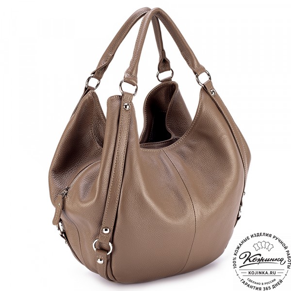 Женская кожаная сумка "Миллениум" (кофе). фото 1