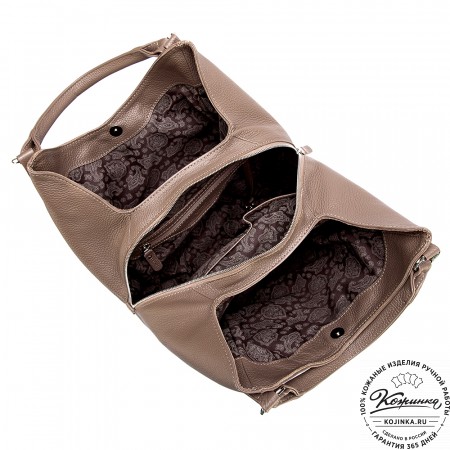 Женская кожаная сумка "Миллениум" (кофе)