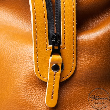 Кожаный рюкзак "Аргентум" (охра)