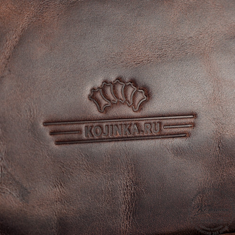 Кожаный портфель "Джозеф" (тёмно-коричневый антик)