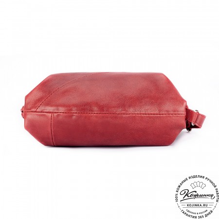 Кожаный рюкзак "Африка" (малина)