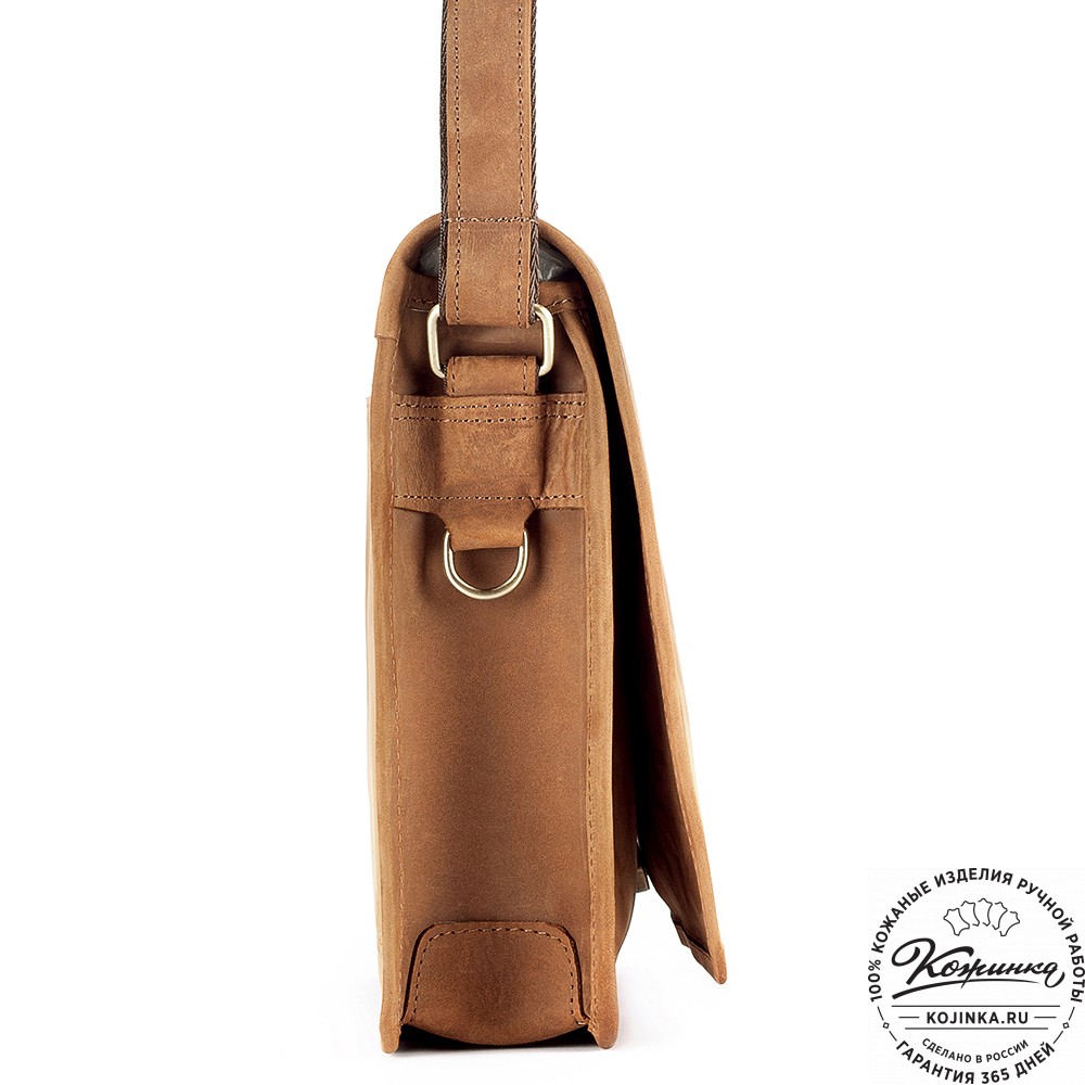 Кожаная сумка "Винсент" (коричневый крейзи)