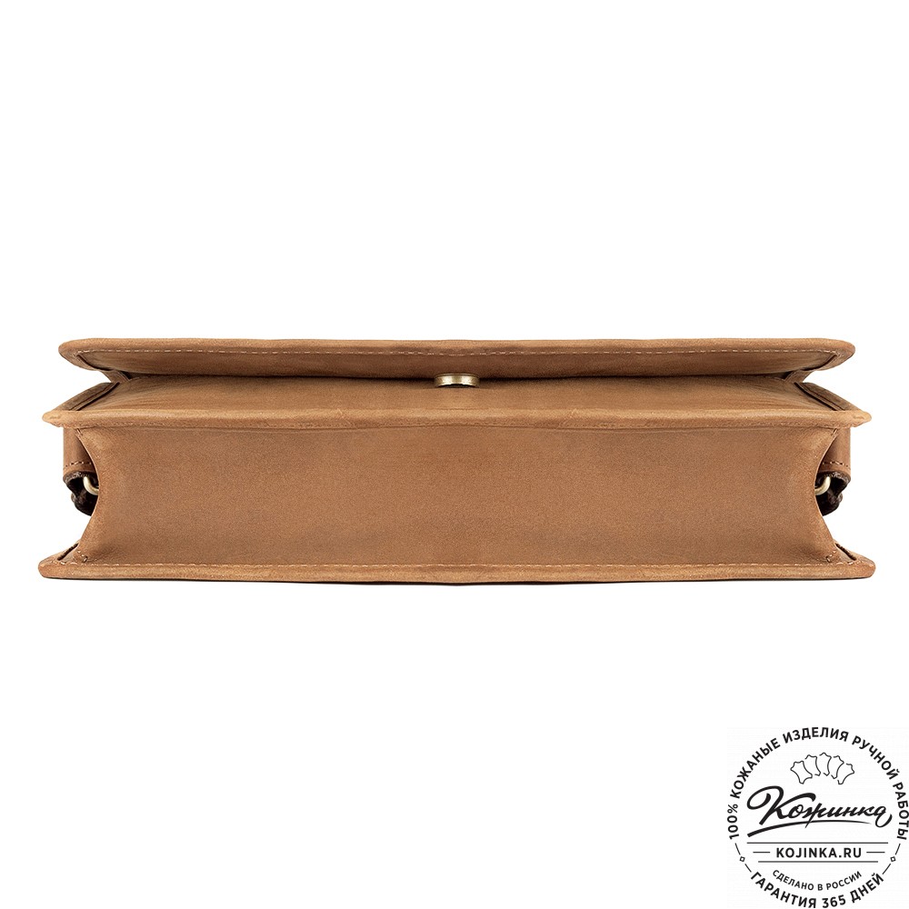 Кожаная сумка "Винсент" (коричневый крейзи)