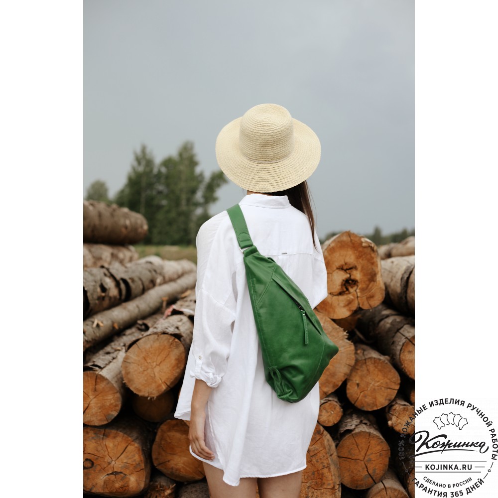 Кожаный рюкзак "Африка" (чёрный)