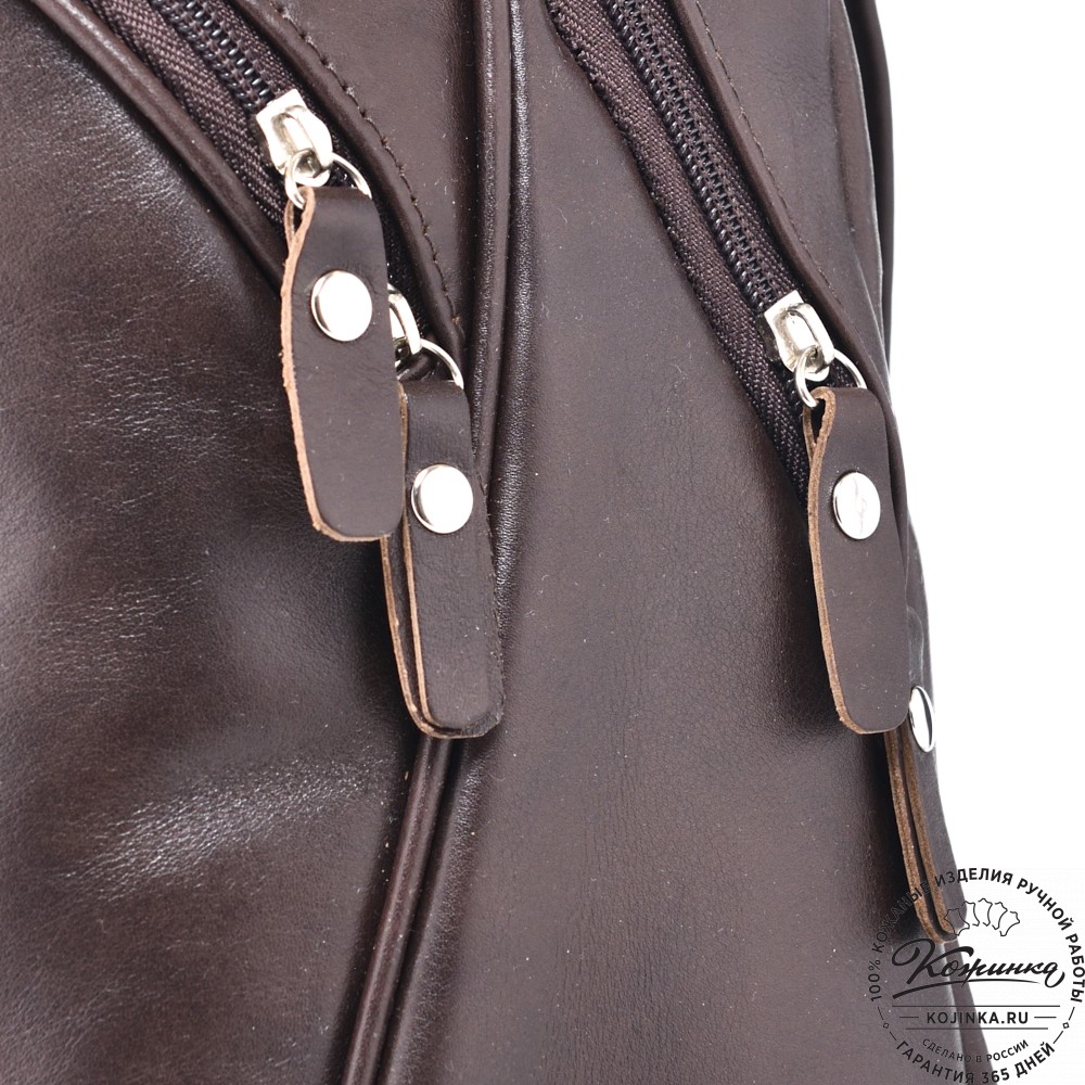 Кожаный рюкзак "Ланселот" (коричневая гладкая кожа)