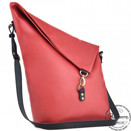 Кожаная сумка "Верона" (красная)