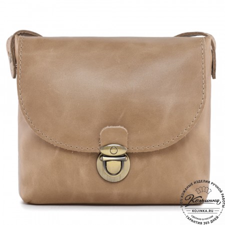  Кожаная сумка "Калифорния Нью" (бежевый)