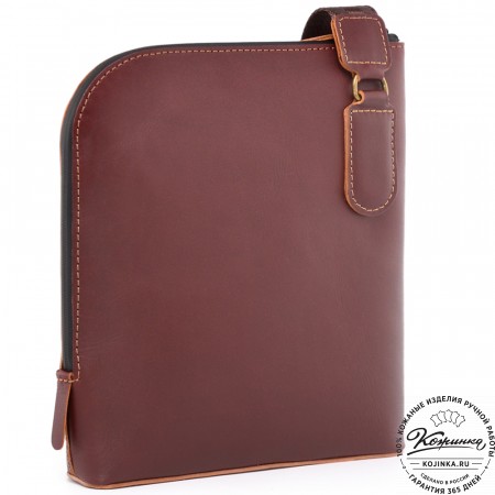 Кожаная сумка "Родос" (коричневая)