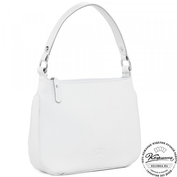  Кожаная женская сумка "Каролина" (белый) . фото 1