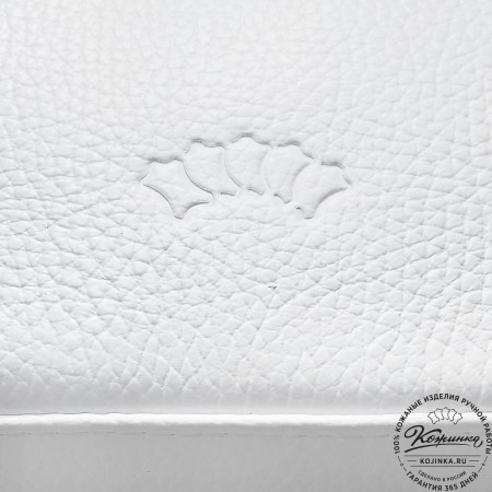  Кожаная женская сумка "Каролина" (белый) 