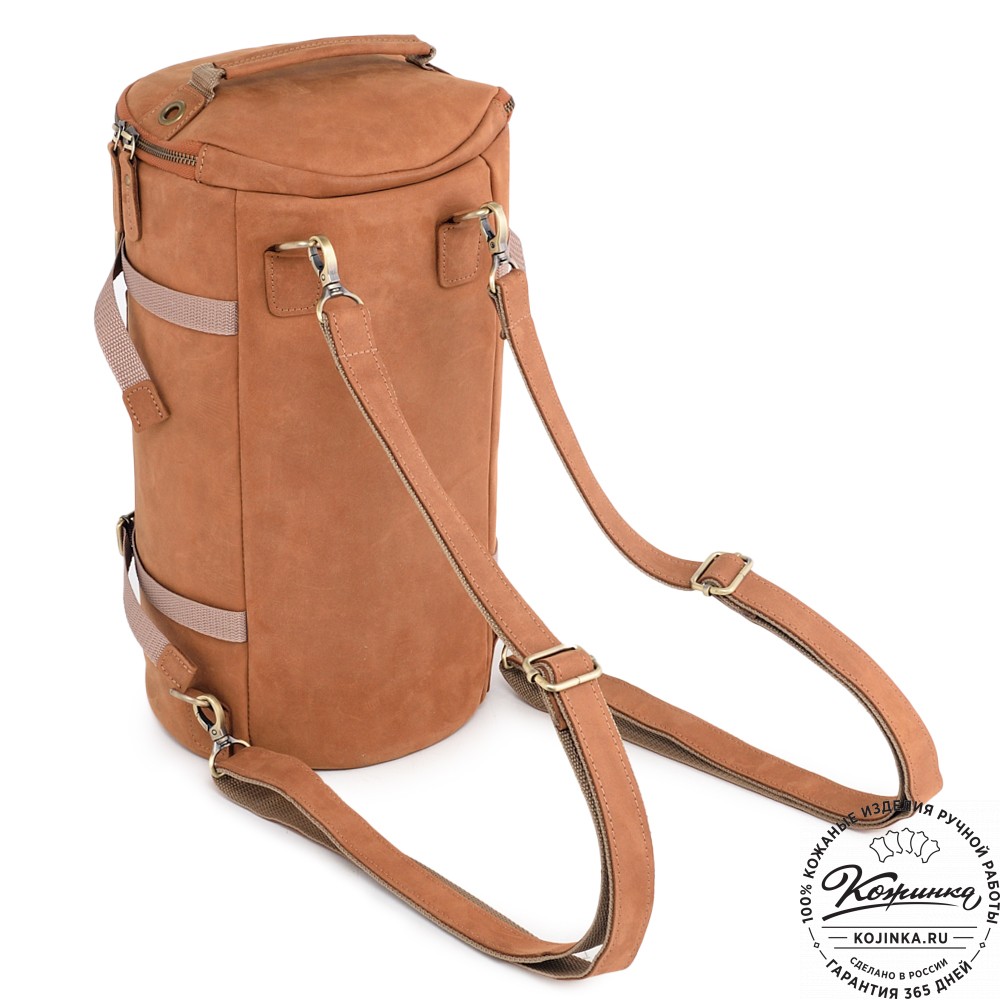  Кожаная сумка-трансформер "Скаут" (коричневый крейзи)