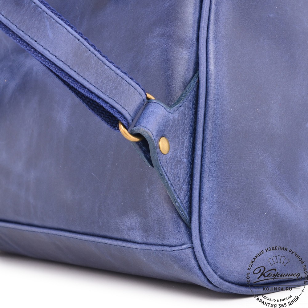 Кожаный рюкзак "Пандора" (синий воск)