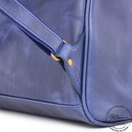 Кожаный рюкзак "Пандора" (синий воск)