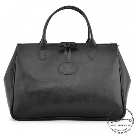  Женская кожаная сумка "Шампань" (черная)