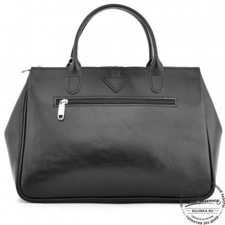  Женская кожаная сумка "Шампань" (черная)