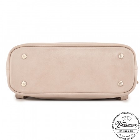  Женский кожаный рюкзак "Артемида" (бежевый гладкая кожа)