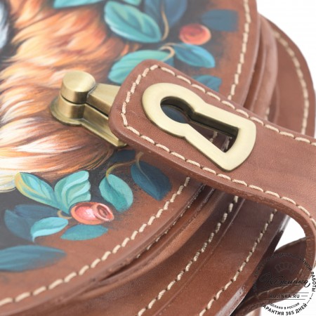 Кожаная сумка ручной работы "Джульетта-нью" "Лиса"