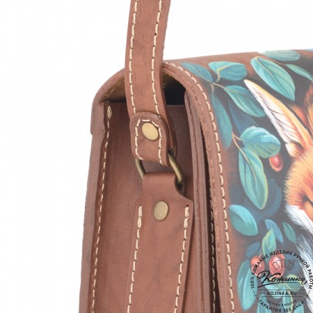 Кожаная сумка ручной работы "Джульетта-нью" "Лиса"