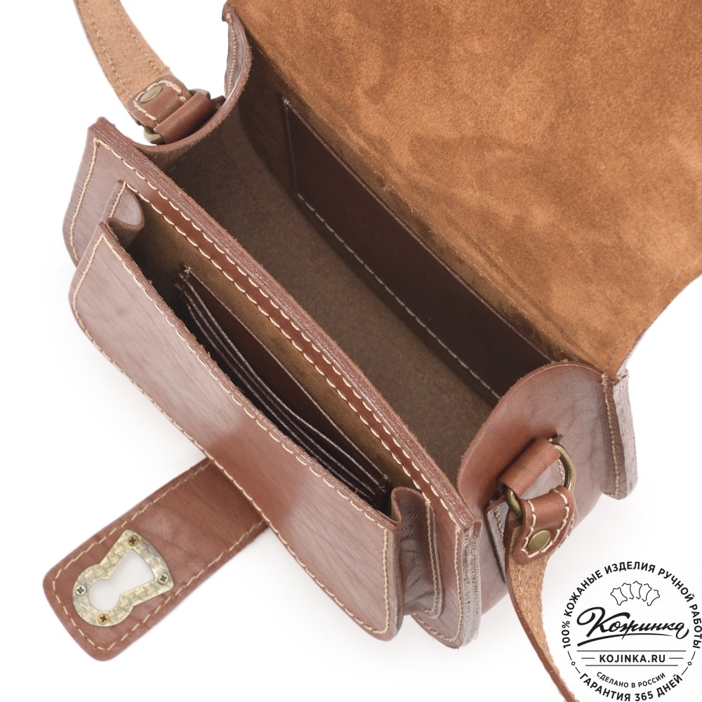 Кожаная сумка ручной работы "Джульетта-нью" "Лиса"