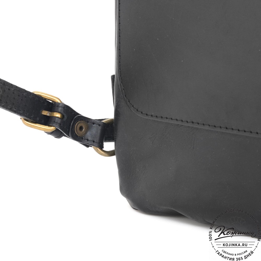 Кожаный рюкзак "Рафаэль""Лев" (черный)