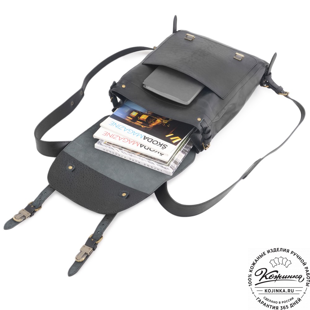 Кожаный рюкзак "Рафаэль""Лев" (черный)