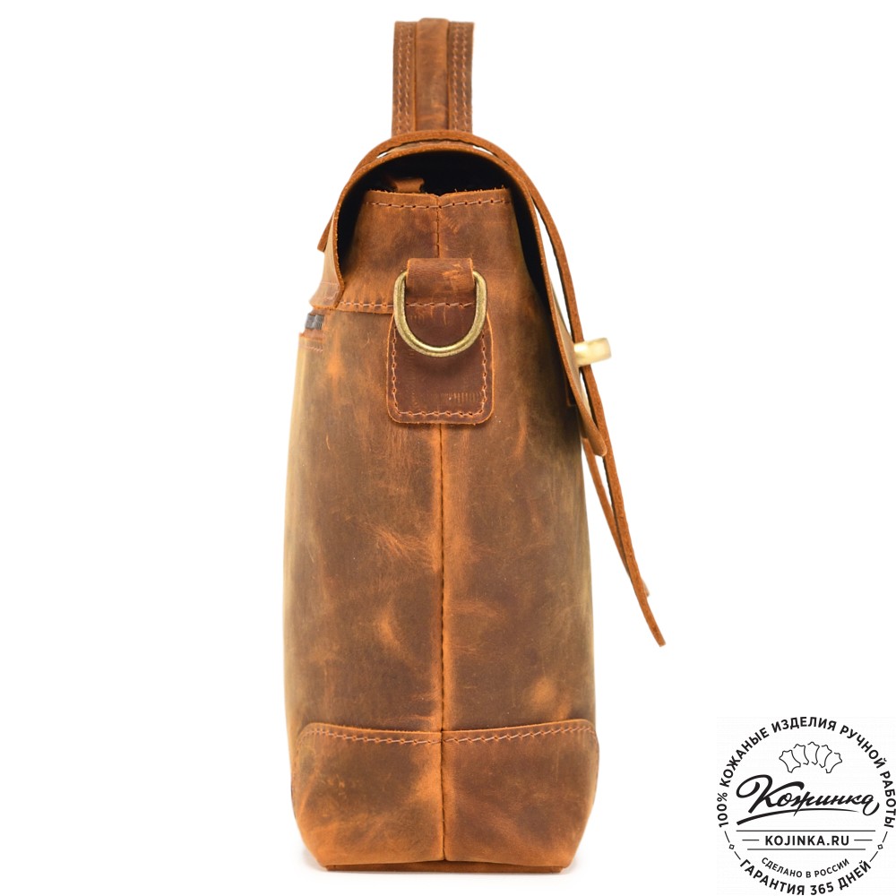  Кожаный портфель "Англетер" (рыжий крейзи)