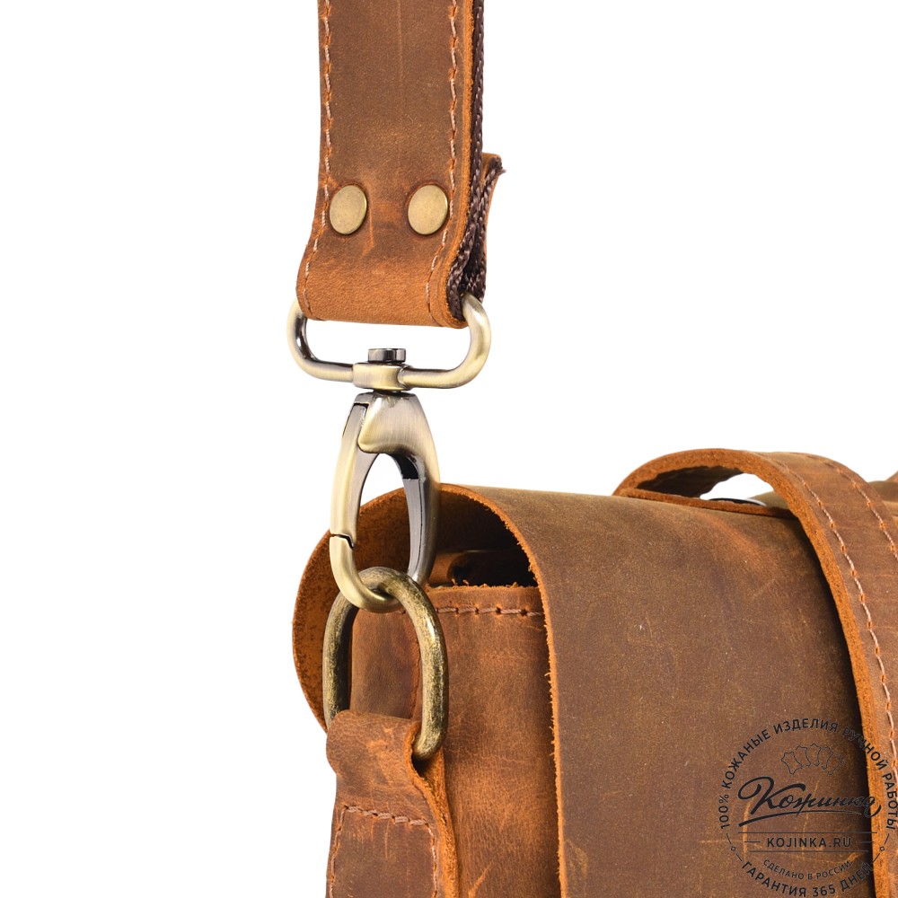  Кожаный портфель "Англетер" (рыжий крейзи)