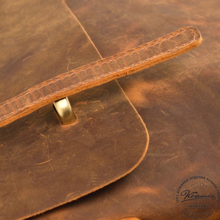  Кожаный портфель "Англетер" (рыжий крейзи)