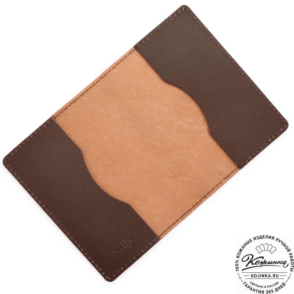 Кожаная обложка на паспорт "Будапешт" "Грифоны"