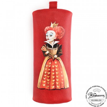 Кожаная ключница «Соло» "Красная королева" (красный)