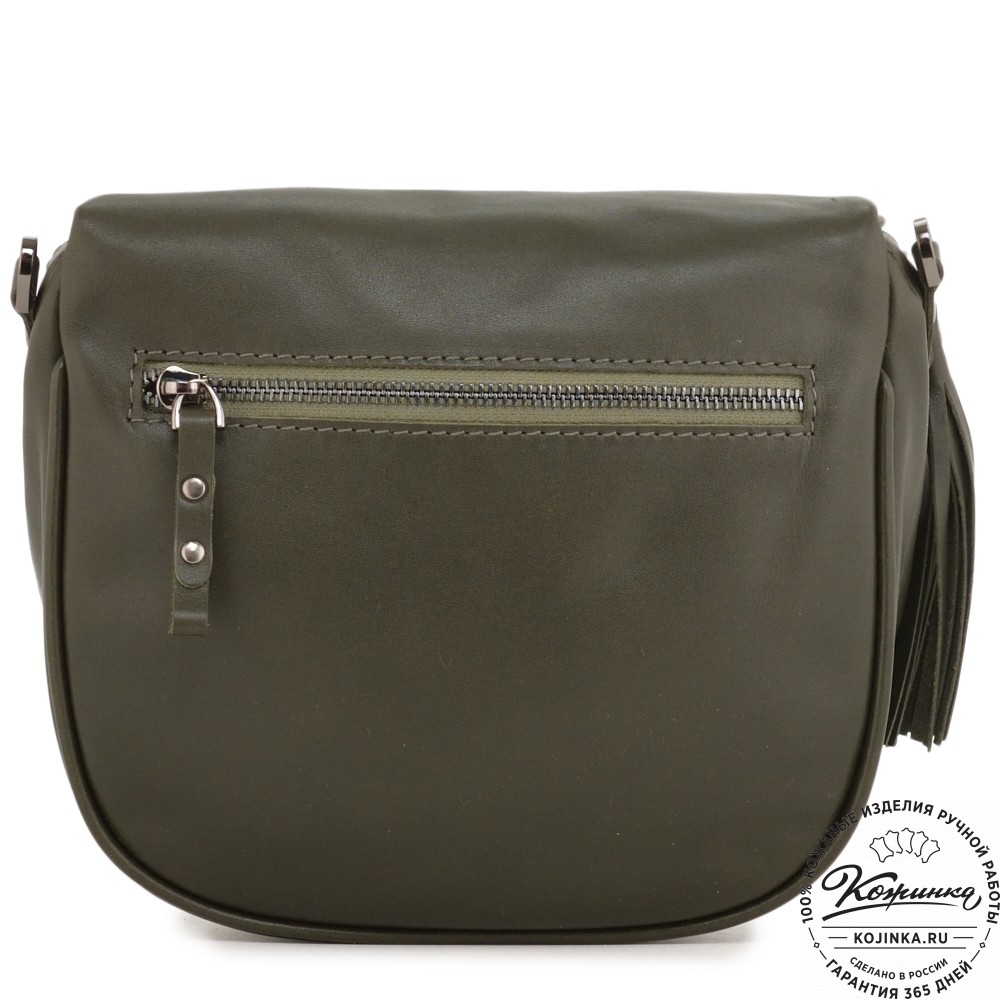 Женская кожаная сумка "Либерти" (хаки)